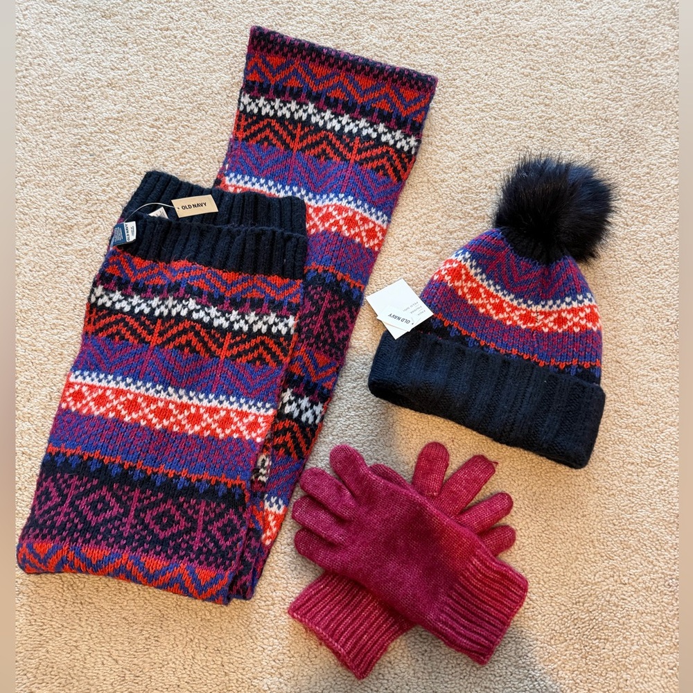 Colorful Knit Winter Set